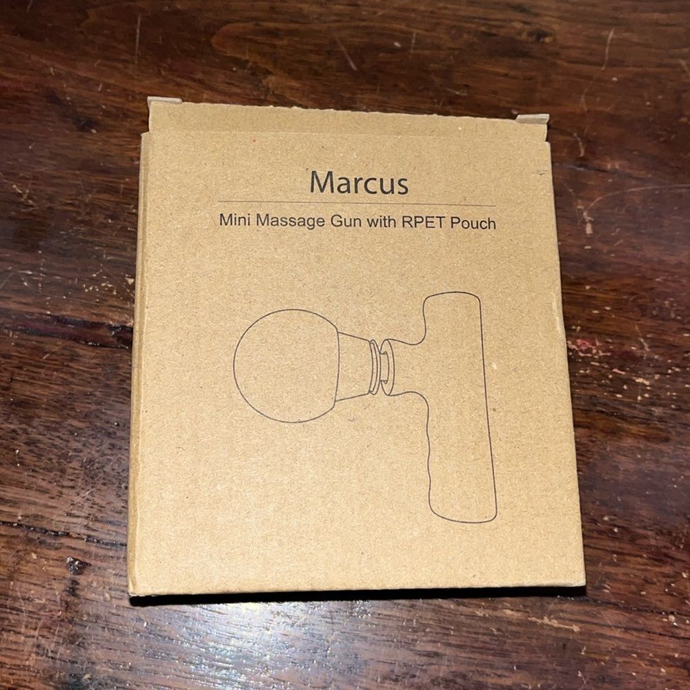 Marcus 5” Mini Massage gun w/RPET Pouch USB Charging - 2 Speeds